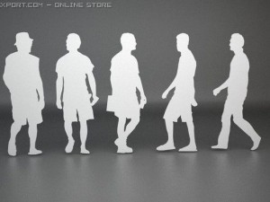 14 people shapes 3D Модель