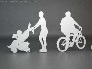 14 people shapes 3D Модель