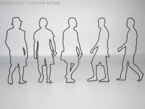 14 people shapes 3D Model