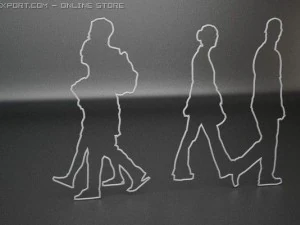 14 people shapes 3D Model