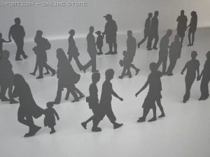 14 people shapes 3D Model
