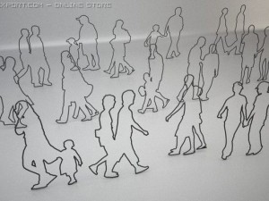 14 people shapes Model 3D