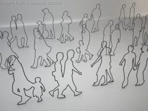 14 people shapes 3D Model