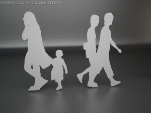 14 people shapes Model 3D