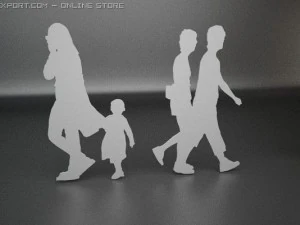 14 people shapes 3D Model