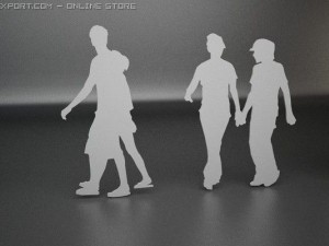 14 people shapes Model 3D