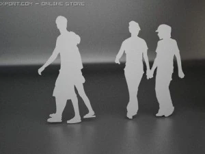 14 people shapes 3D Model