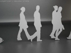 14 people shapes 3D Model
