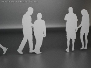 14 people shapes Model 3D