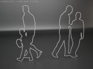 14 people shapes Model 3D