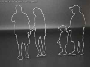 14 people shapes 3D Model