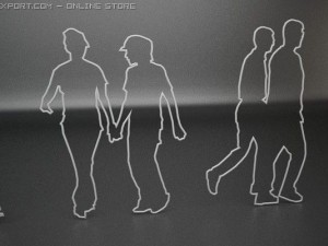 14 people shapes Model 3D