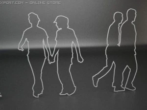 14 people shapes 3D Model
