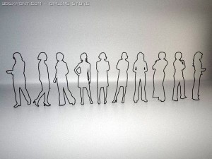 20 people shapes 3Dモデル
