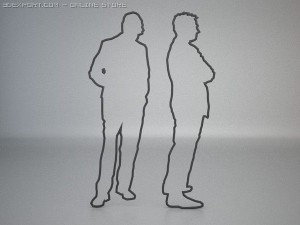 20 people shapes 3Dモデル