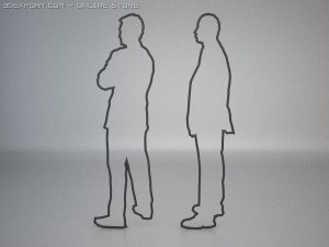 20 people shapes 3Dモデル