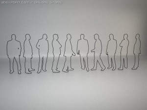 20 people shapes 3Dモデル