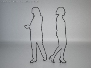 20 people shapes 3Dモデル