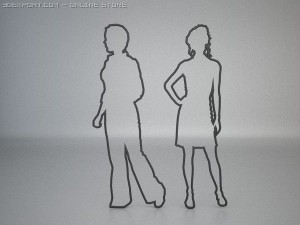 20 people shapes 3Dモデル