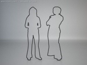 20 people shapes 3Dモデル