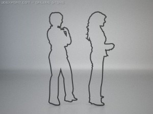 20 people shapes 3Dモデル