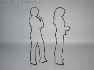 20 people shapes 3D Model