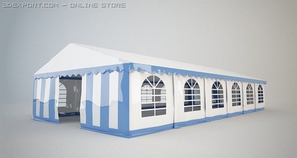 partytent Modelo 3D .c4d .max .obj .3ds .fbx .stl .blend 