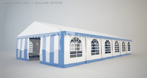 partytent 3D Model .c4d .max .obj .3ds .fbx .stl .blend 