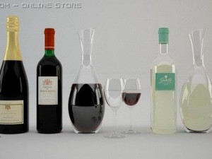 wine 3Dモデル