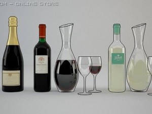 wine 3D Модель