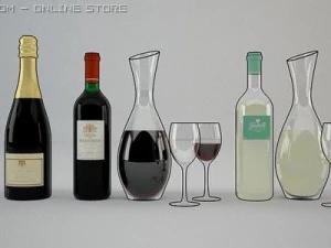 wine 3D Model