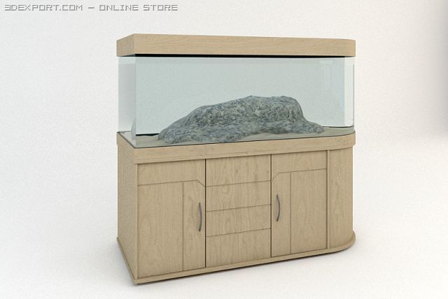 fish tank 3Dモデル .c4d .max .obj .3ds .fbx .stl .blend 