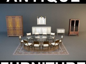 antique furniture Model 3D
