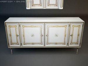 antique furniture Model 3D