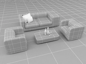 lounge set 3D Model