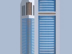 emirates towers 3Dモデル