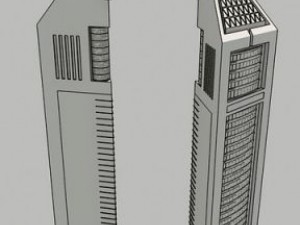 emirates towers 3Dモデル