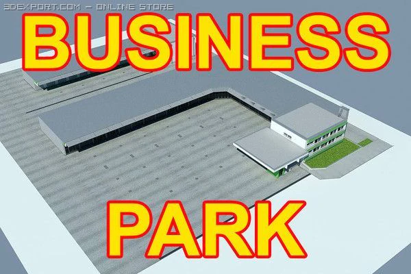 industrial park 3D Model .c4d .max .obj .3ds .fbx .stl .blend 