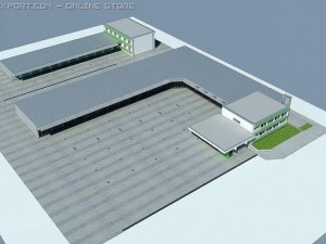industrial park Model 3D