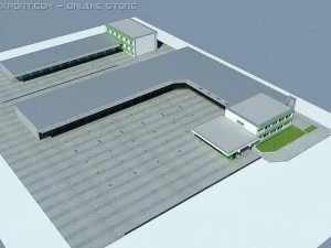 industrial park 3D Model