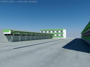 industrial park Model 3D