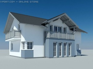 villa Modèle 3D