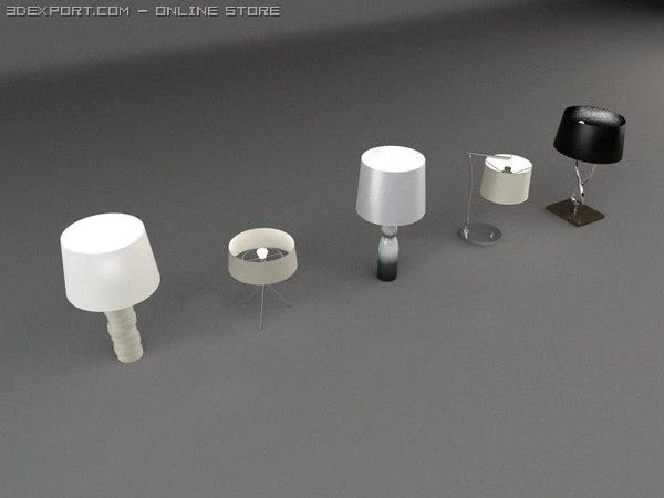lamps 3D Model .c4d .max .obj .3ds .fbx .stl .blend 