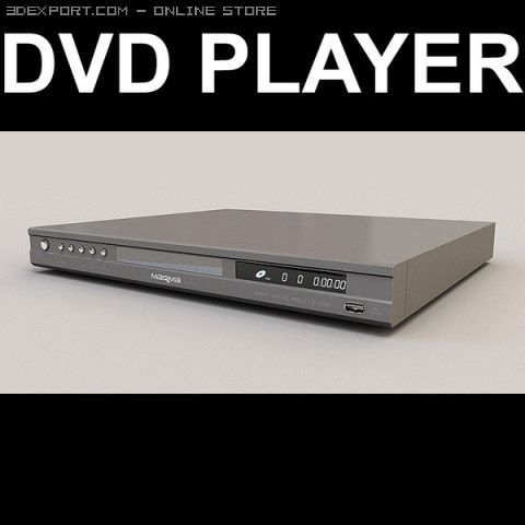 dvd player 3D 模型 .c4d .max .obj .3ds .fbx .stl .blend 