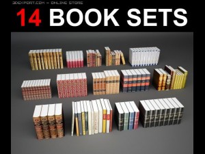 book set 3D Model
