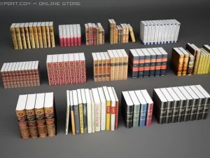 книжковий комплект 3D Модель