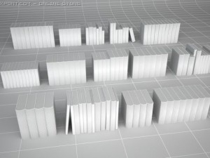 book set 3D मॉडल