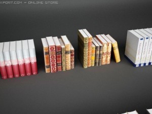 book set 3D मॉडल