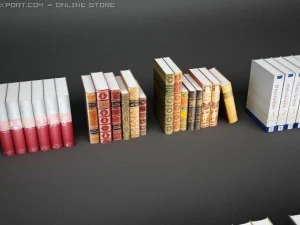 книжковий комплект 3D Модель
