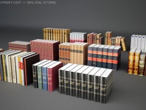 book set 3D मॉडल
